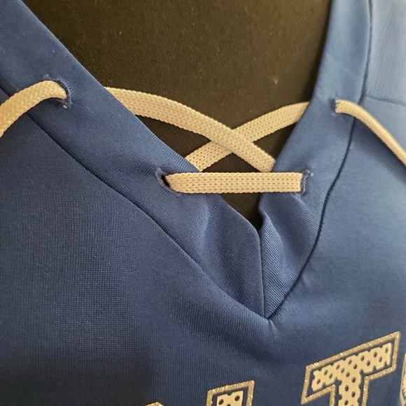 NFL Team Apparel Women's Indianapolis Colts Football Jersey Lace Up Bling Letter - Picture 5 of 10